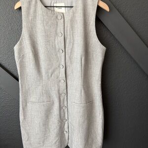 Abercrombie & Fitch Light Gray Sleeveless Dress